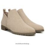 Rollin Slip On Bootie Unisex Dr. Scholl's 4Z4JXV134 Wood Brown Fabric