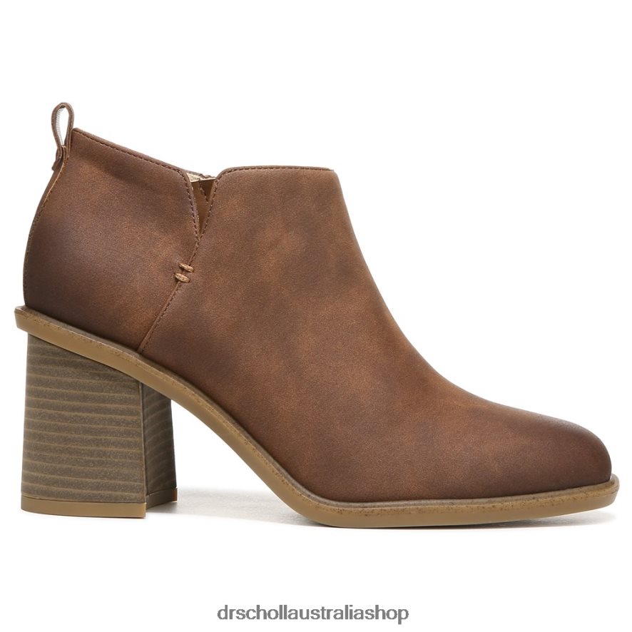 Roxanne Block Heel Ankle Boot Unisex Dr. Scholl's 4Z4JXV247 New Copper Brown Synthetic - Image 2