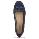 Wexley Adorn Ballerina Unisex Dr. Scholl's 4Z4JXV97 Navy Fabric - Image 4