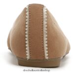 Wexley Ballerina Unisex Dr. Scholl's 4Z4JXV72 Brown Fabric - Image 6