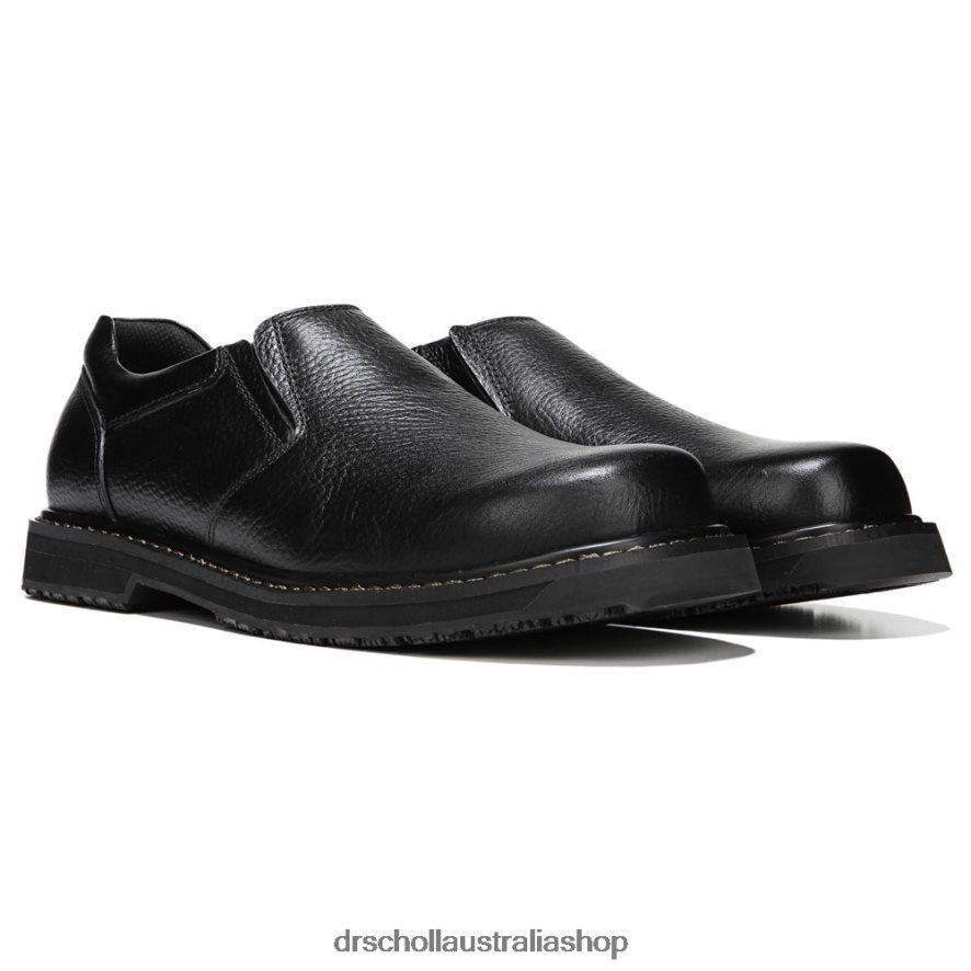 Winder II Slip Resistant Slip On Unisex Dr. Scholl's 4Z4JXV290 Black Leather - Image 1